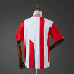 Camiseta retro del Southampton 1993 con la espalda rayada - vista trasera