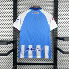 Camiseta del Málaga 2026/27 primera equipación - vista trasera en azul celeste