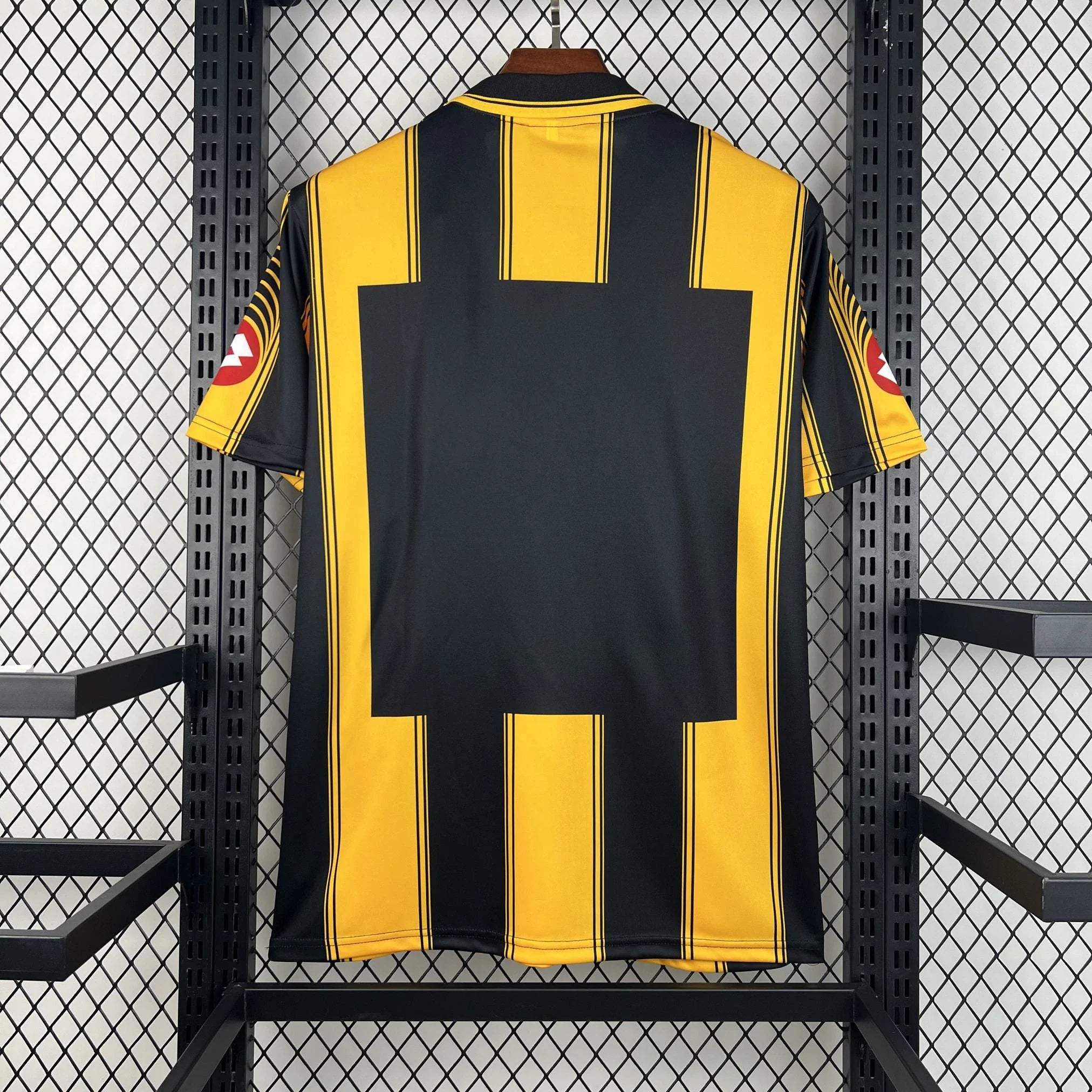 Camiseta retro Real Zaragoza segunda equipación 03/04 amarilla y negra - vista trasera