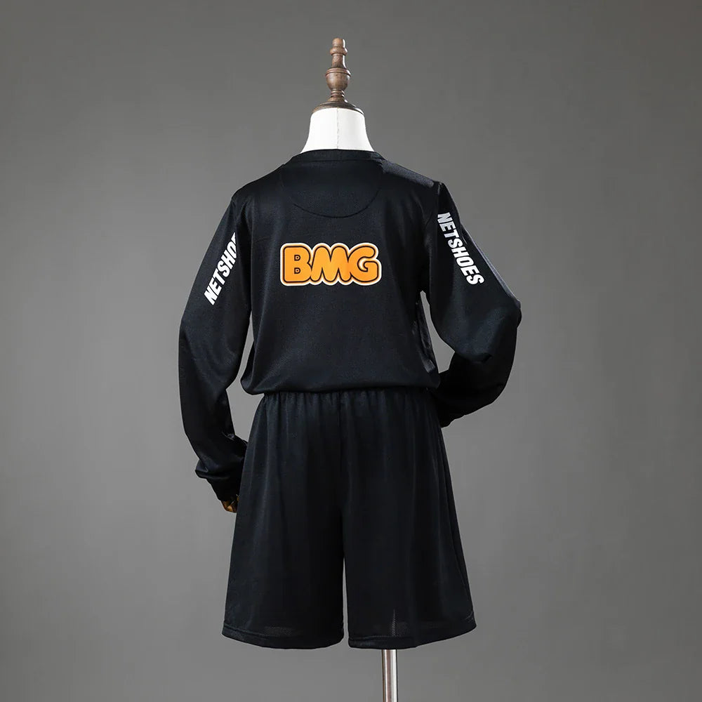 Conjunto infantil de manga larga del Santos segunda equipación 12/13 con la espalda estampada - vista trasera