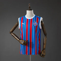 Camiseta Bahia sin mangas 26/27 hombre, rayas rojas y azules - vista frontal