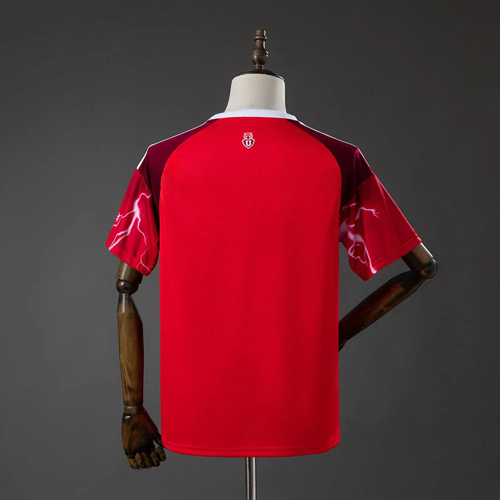 Camiseta Universidad de Chile tercera equipación 26/27 roja - vista trasera