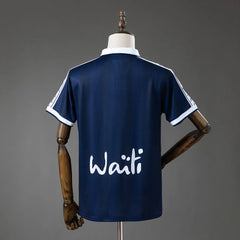 Camiseta retro del Girondins de Burdeos 96/97 con rotulación en la espalda - vista trasera