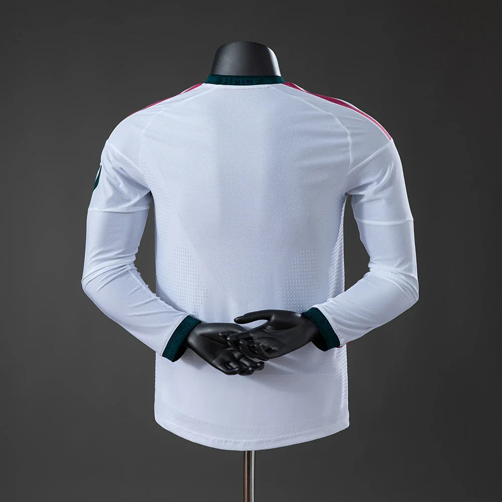 Camiseta Real Madrid primera equipación 26/27 manga larga espalda blanca lisa - vista trasera
