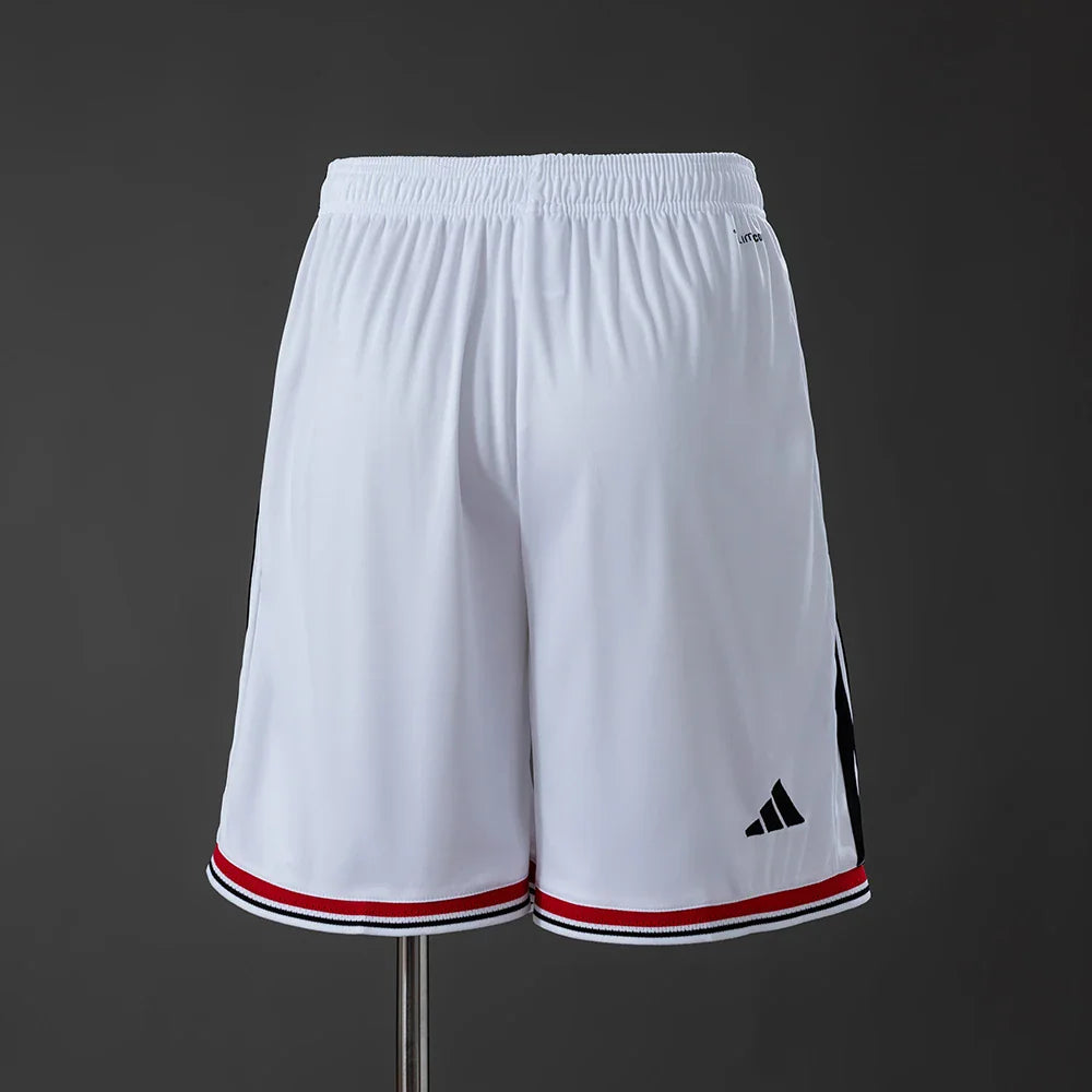 Pantalón corto Manchester United primera equipación 26/27 blanco - vista trasera