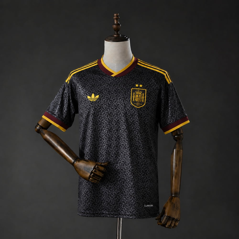 Camiseta España 2026 edición especial negra - vista frontal