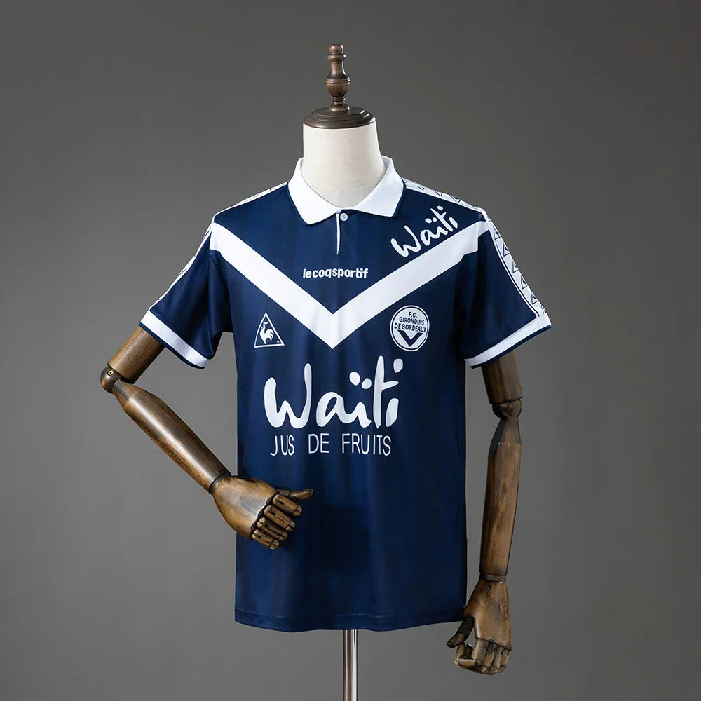 Camiseta retro del Girondins de Burdeos 96/97 azul marino - vista frontal