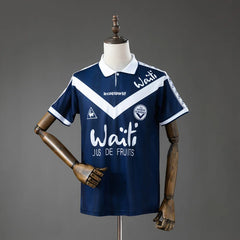 Camiseta retro del Girondins de Burdeos 96/97 azul marino - vista frontal
