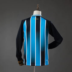 Camiseta Gremio primera equipación 26/27 manga larga a rayas celestes y negras - vista trasera