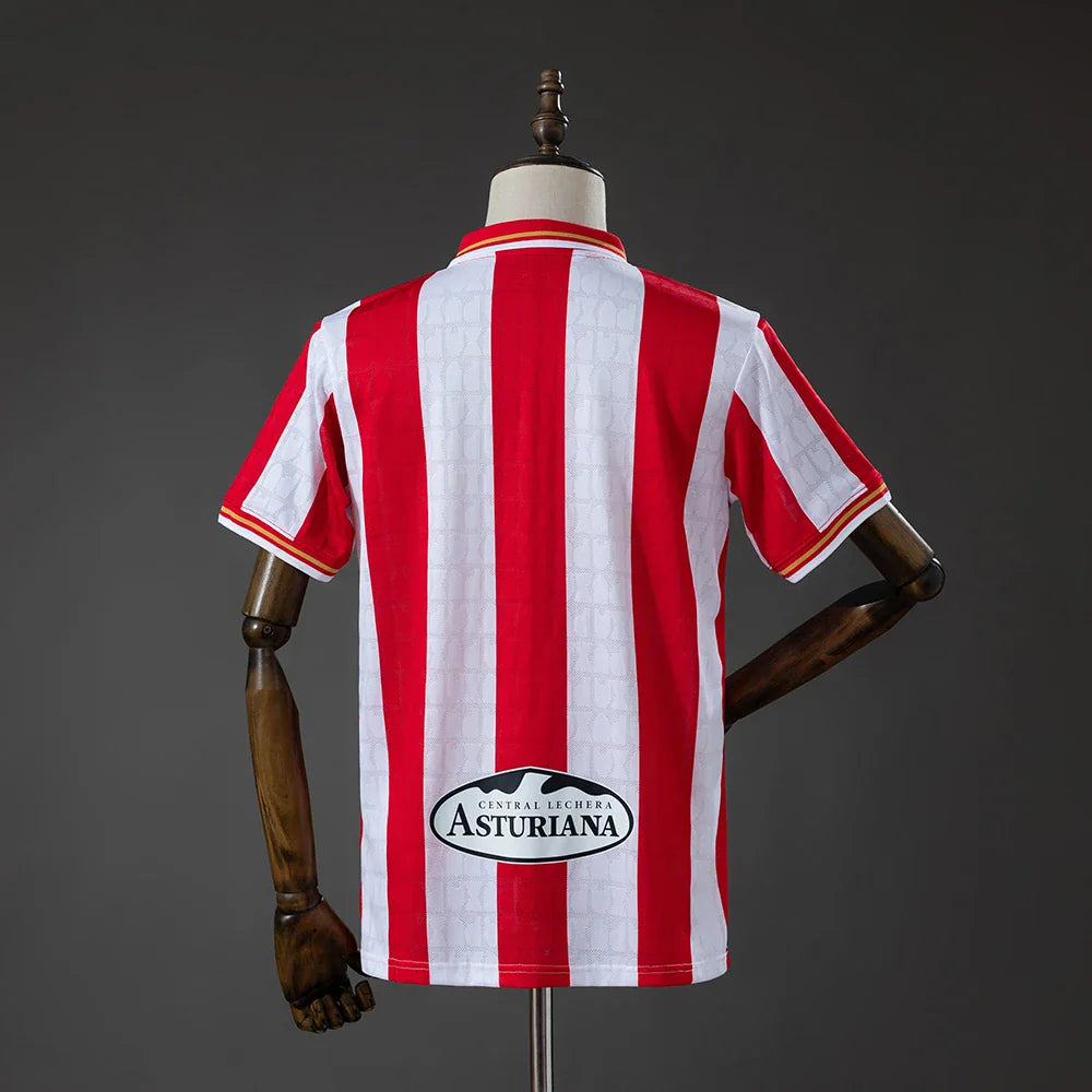 Camiseta Sporting de Gijón primera equipación 26/27 rojiblanca - vista trasera