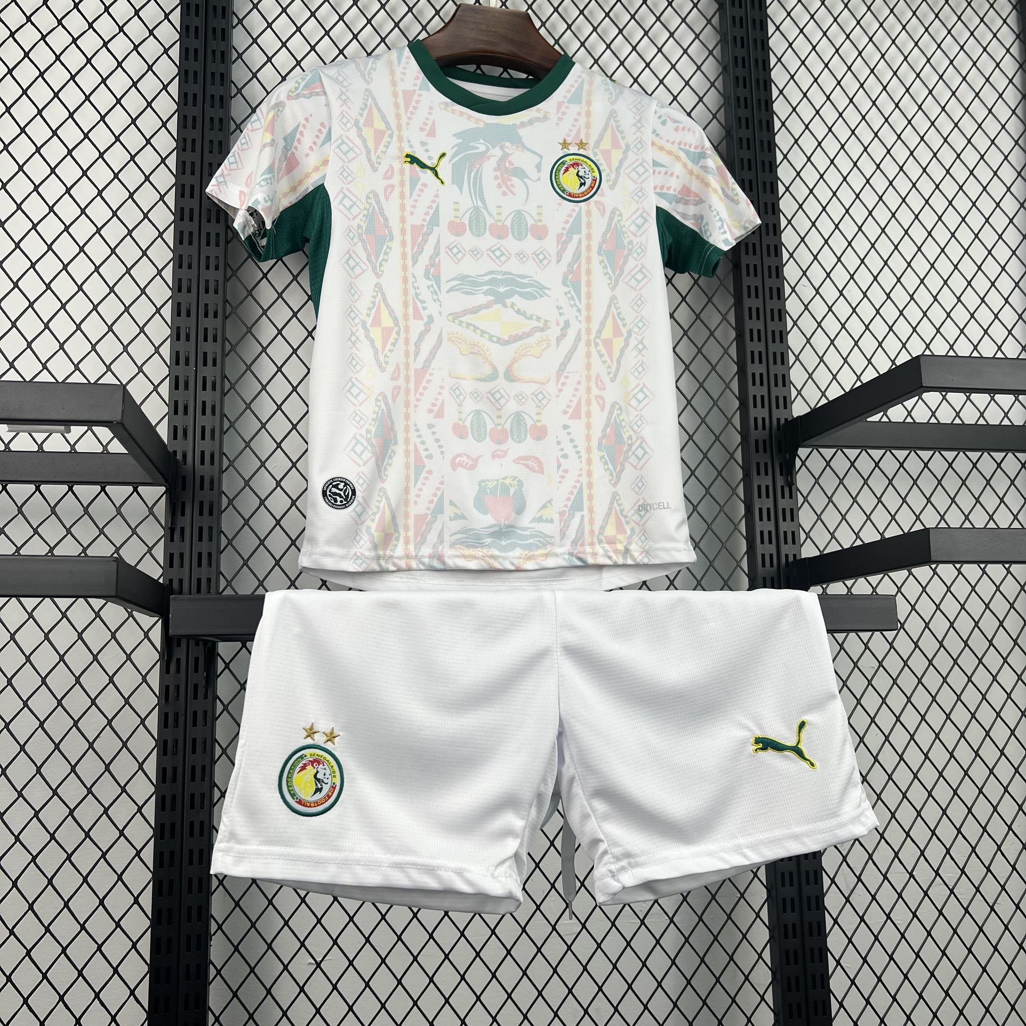 Conjunto infantil de Senegal primera equipación 2026 - vista frontal
