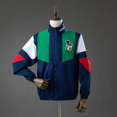 Chaqueta cortavientos Italia 26/27 azul marino - vista frontal