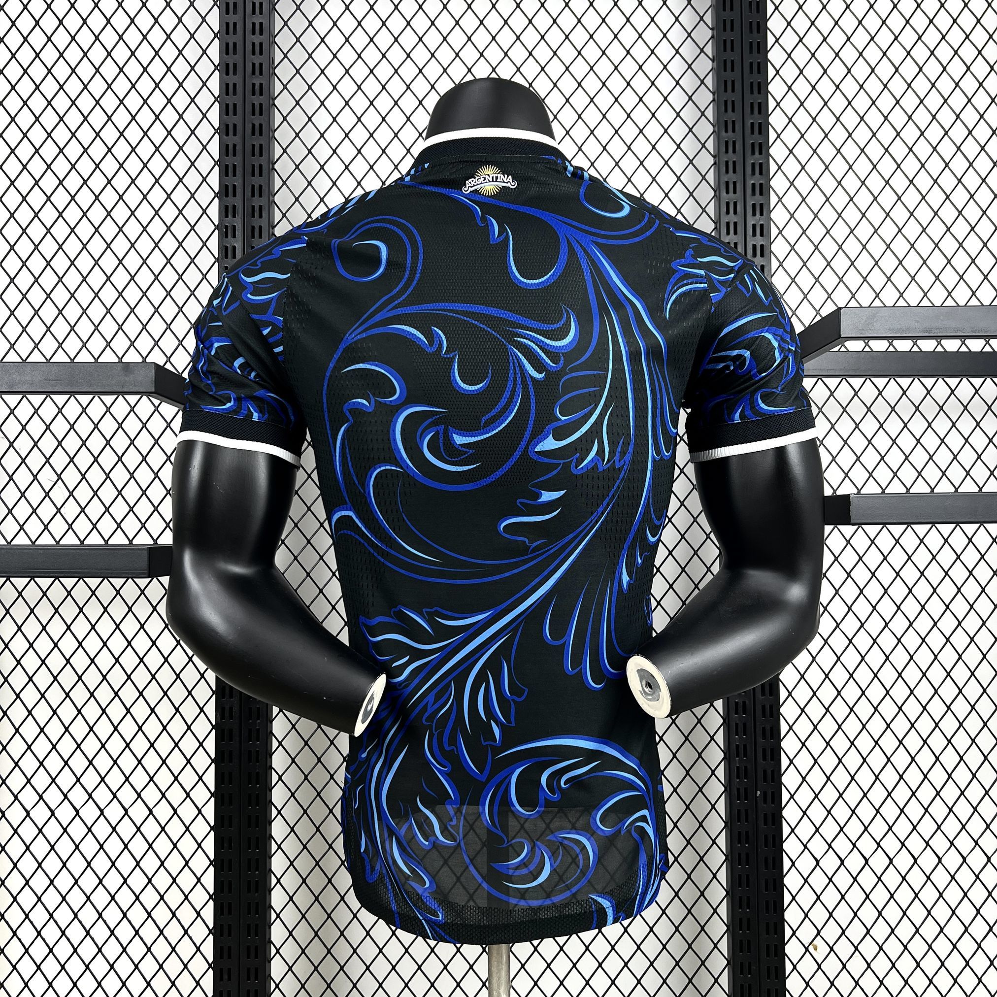 Camiseta de Argentina segunda equipación Mundial 2026 versión jugador - vista trasera
