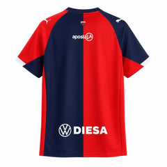 Camiseta azul marino y roja del Cerro Porteño primera equipación 26/27 - vista trasera
