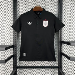 Polo España 2026 negro - vista frontal