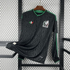 Camiseta México tercera equipación 2026 manga larga negra - vista frontal