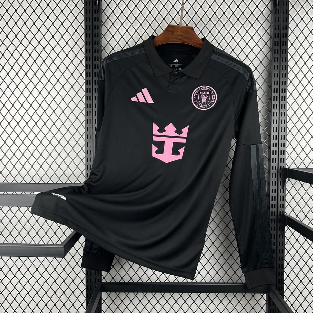 Camiseta Inter Miami segunda equipación 26/27 manga larga negra - vista frontal