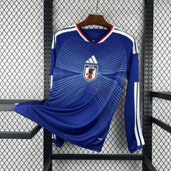 Camiseta Japón primera equipación 2026 manga larga azul - vista frontal
