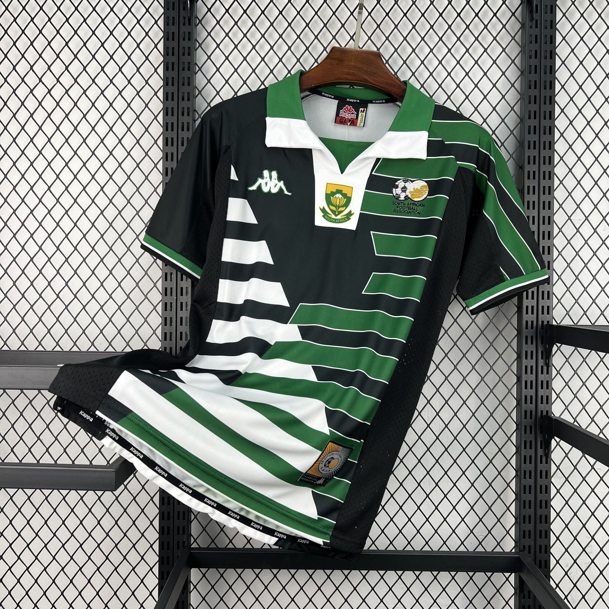 Camiseta Sudáfrica 1998 segunda equipación retro - vista frontal