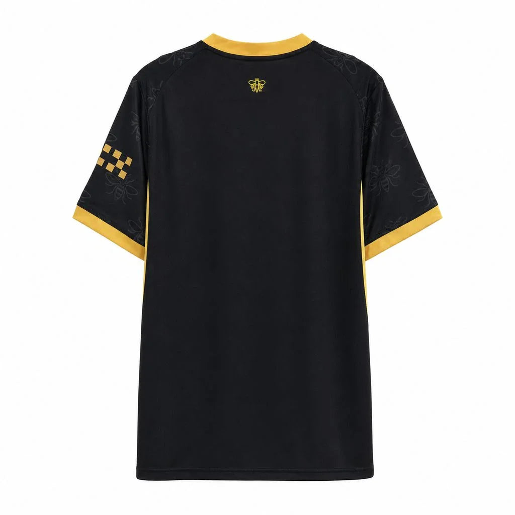 Camiseta Manchester City segunda equipación 26/27 negra y dorada - vista trasera