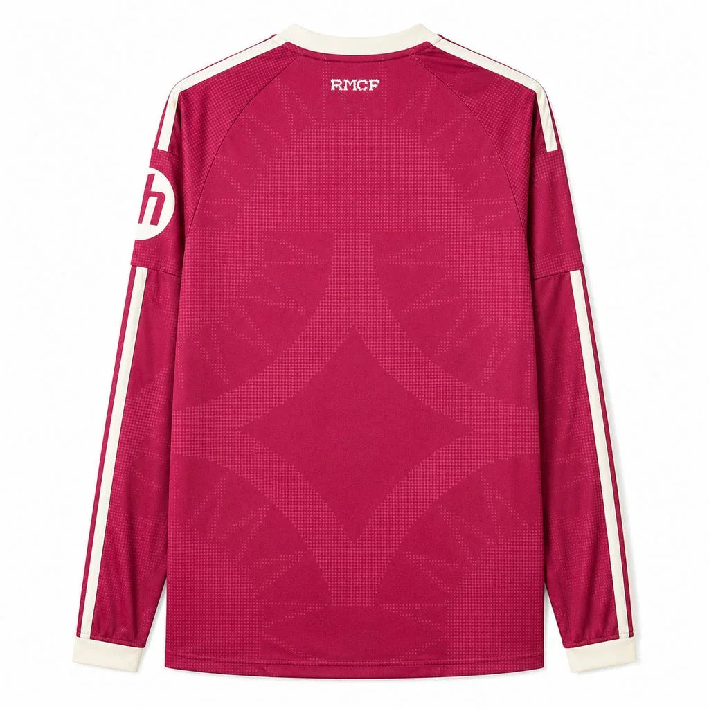 Camiseta Real Madrid tercera equipación 26/27 manga larga granate - vista trasera
