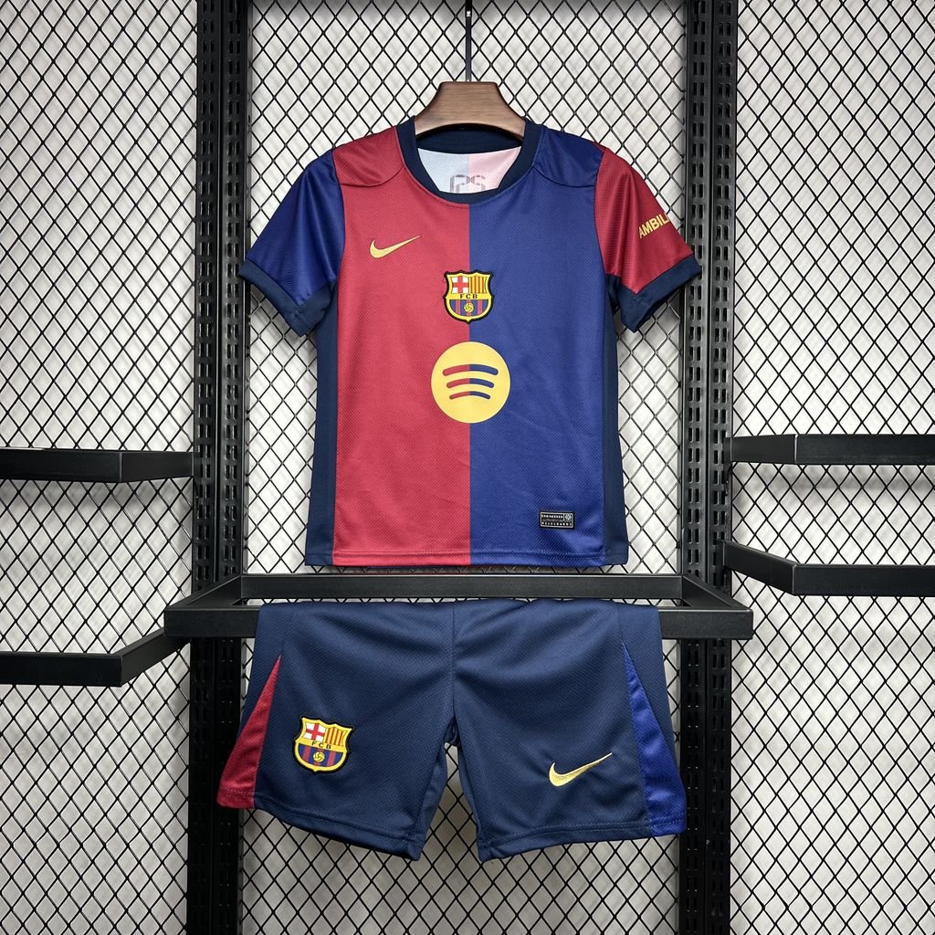 BARCELONA I 24/25 CONJUNTO INFANTIL - Bota de Oro Tienda