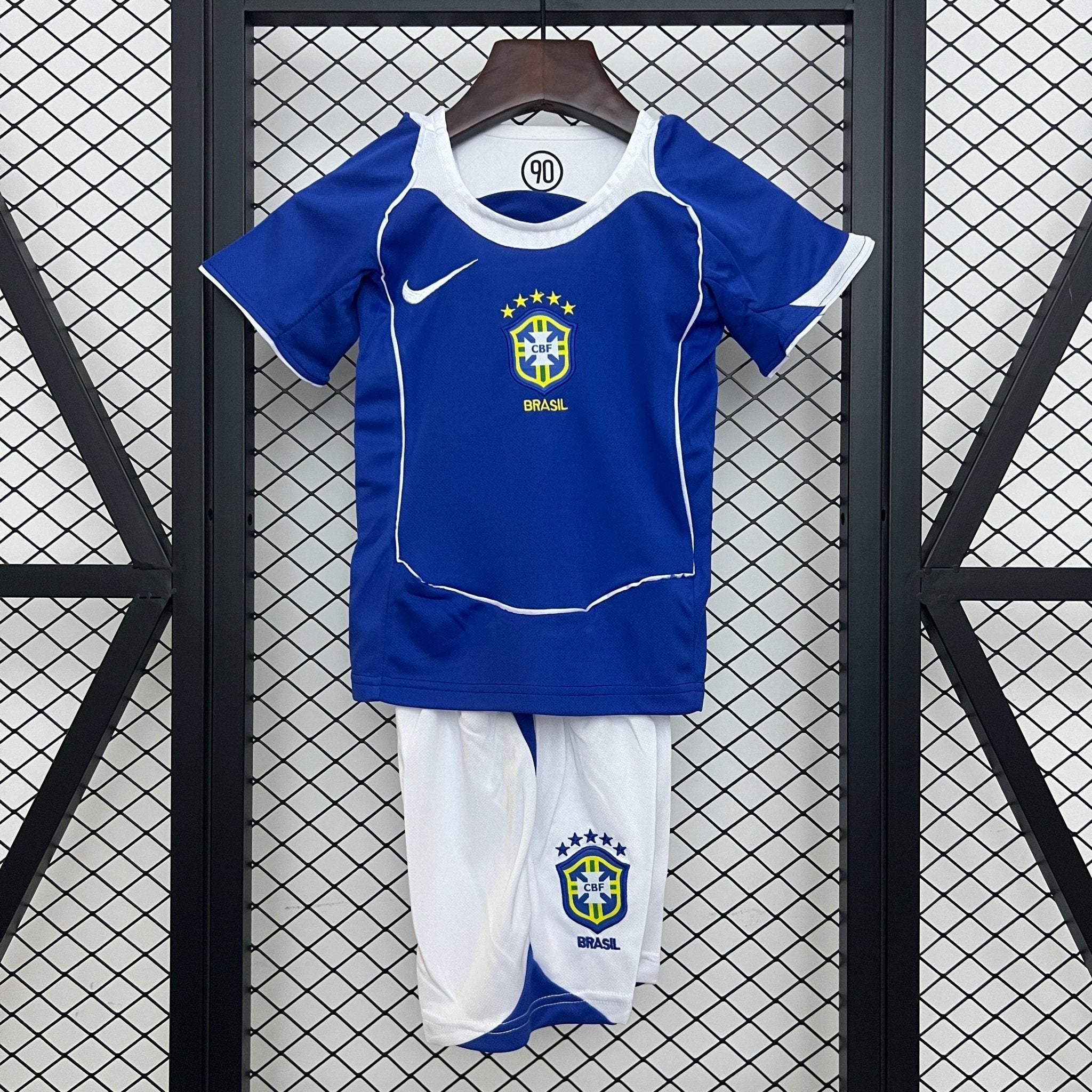BRASIL SEGUNDA EQUIPACIÓN 2004 NIÑOS RETRO - Bota de Oro Tienda