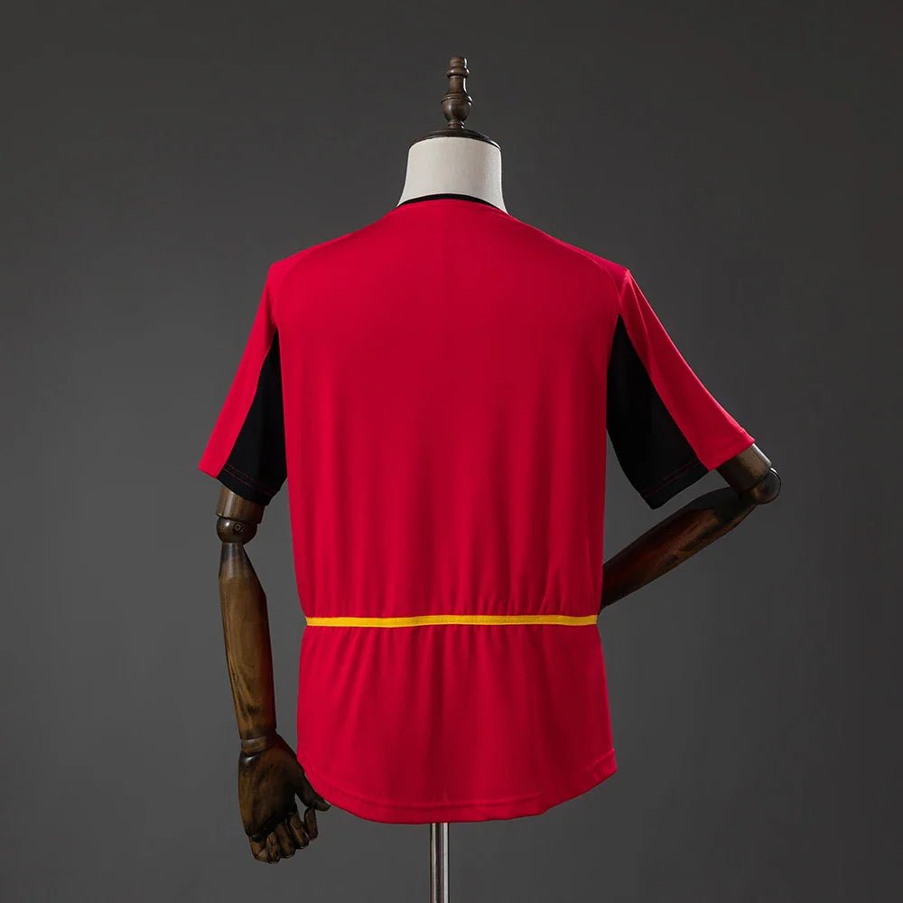 Camiseta Bélgica Primera Equipación 2002 Retro - Bota de Oro Tienda