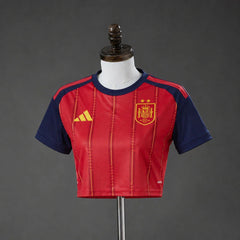 Camiseta España Primera Equipación 2026 Mujer Crop Top - Bota de Oro Tienda