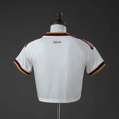 Camiseta España Segunda Equipación 2026 Mujer Crop Top - Bota de Oro Tienda