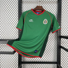 Camiseta México Primera Equipación 2002 Retro - Bota de Oro Tienda