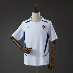 Camiseta Portugal Segunda Equipación 2002 Retro - Bota de Oro Tienda