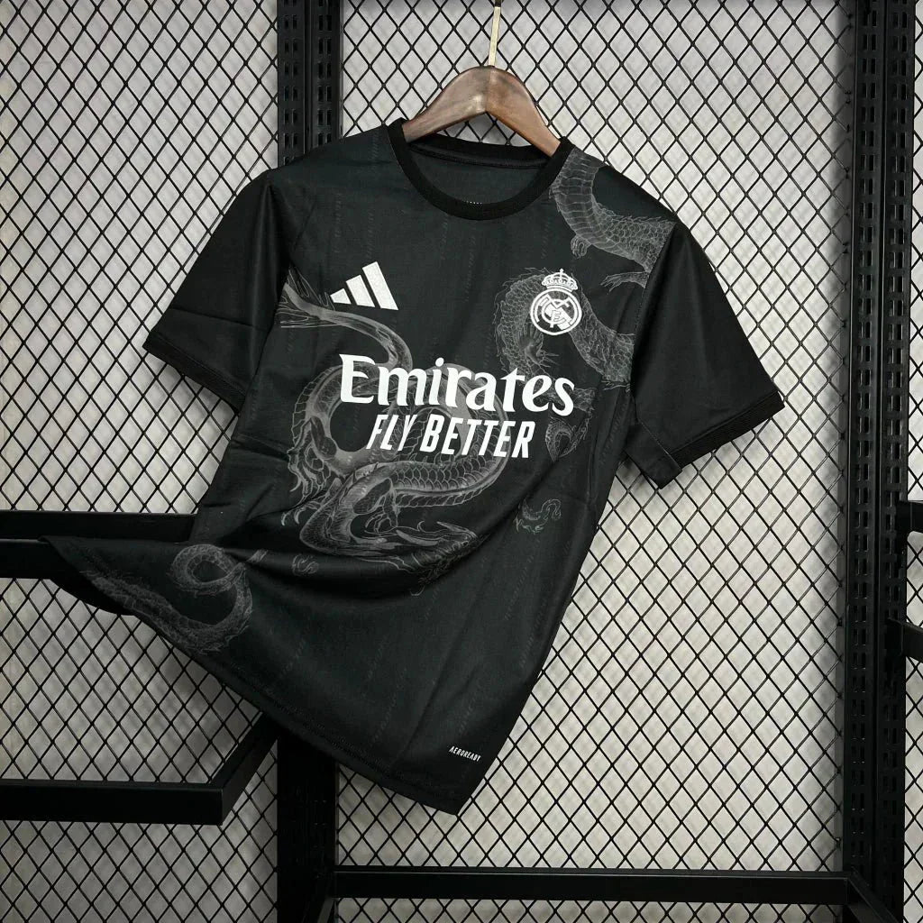 Camiseta Real Madrid Dragón Negro III 24/25 Edición Especial Hombre - Bota de Oro Tienda