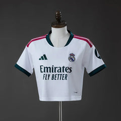 Camiseta Real Madrid Primera Equipación 26/27 Mujer Crop Top - Bota de Oro Tienda