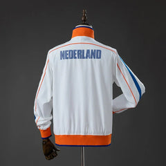 Chaqueta Países Bajos Cortavientos Blanca 10/11 Retro - Bota de Oro Tienda