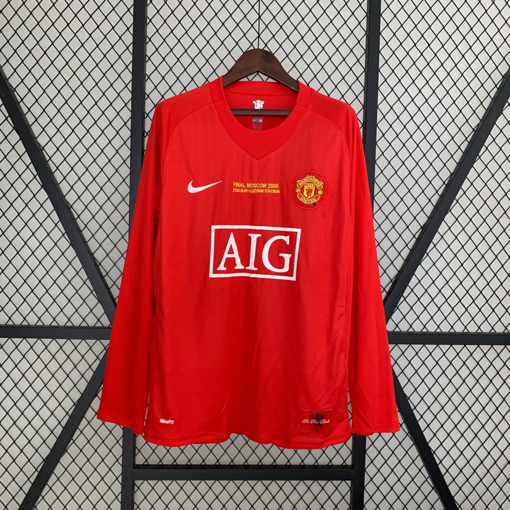 MANCHESTER UNITED I 07/08 (RETRO) MANGA LARGA - Bota de Oro Tienda