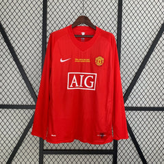 MANCHESTER UNITED I 07/08 (RETRO) MANGA LARGA - Bota de Oro Tienda