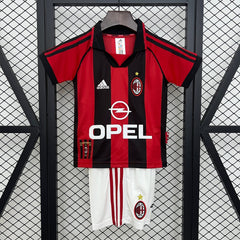 MILAN PRIMERA EQUIPACIÓN 98/99 NIÑOS RETRO - Bota de Oro Tienda