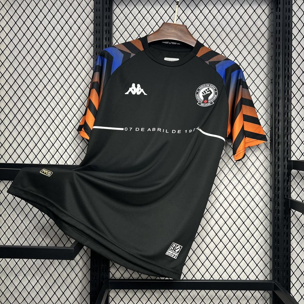 VASCO DA GAMA CALENTAMIENTO KAPPA NEGRO 24/25 HOMBRE - Bota de Oro Tienda