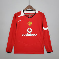 MANCHESTER UNITED I 04/05 HOMBRE (RETRO) MANGA LARGA - Bota de Oro Tienda
