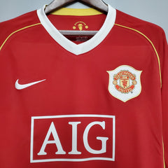 MANCHESTER UNITED I 06/07 HOMBRE (RETRO) MANGA LARGA - Bota de Oro Tienda