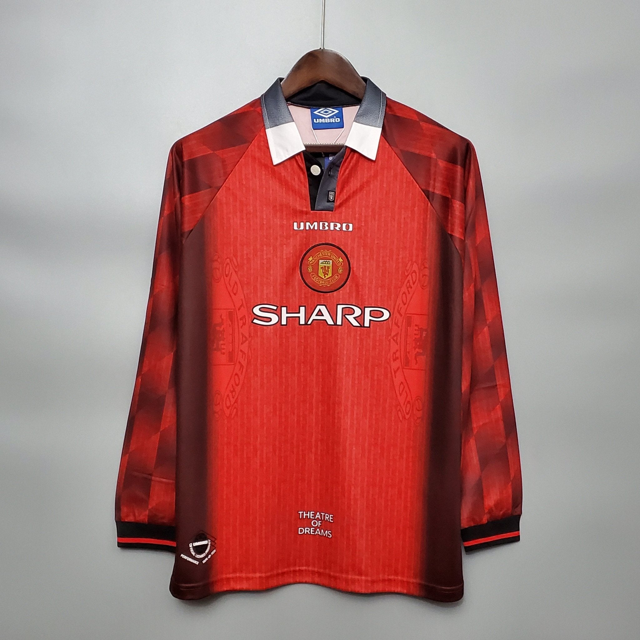 MANCHESTER UNITED I 1996 HOMBRE (RETRO) MANGA LARGA - Bota de Oro Tienda