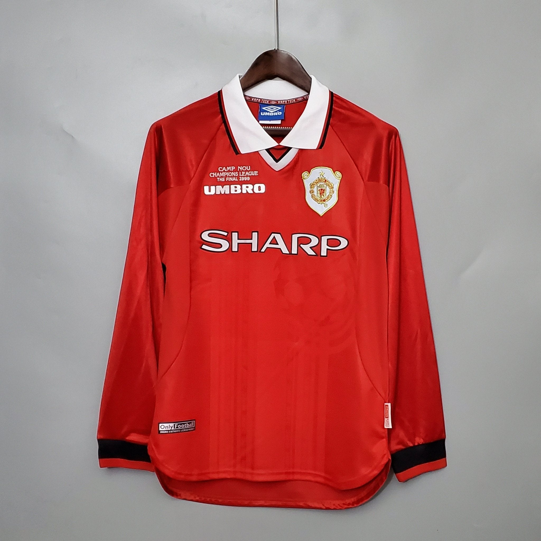 MANCHESTER UNITED I 99/00 HOMBRE (RETRO) MANGA LARGA - Bota de Oro Tienda