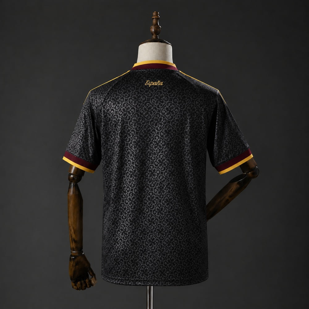 Camiseta España 2026 edición especial negra - vista trasera
