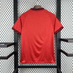 Camiseta Olympique de Lyon segunda equipación 26/27 roja - vista trasera