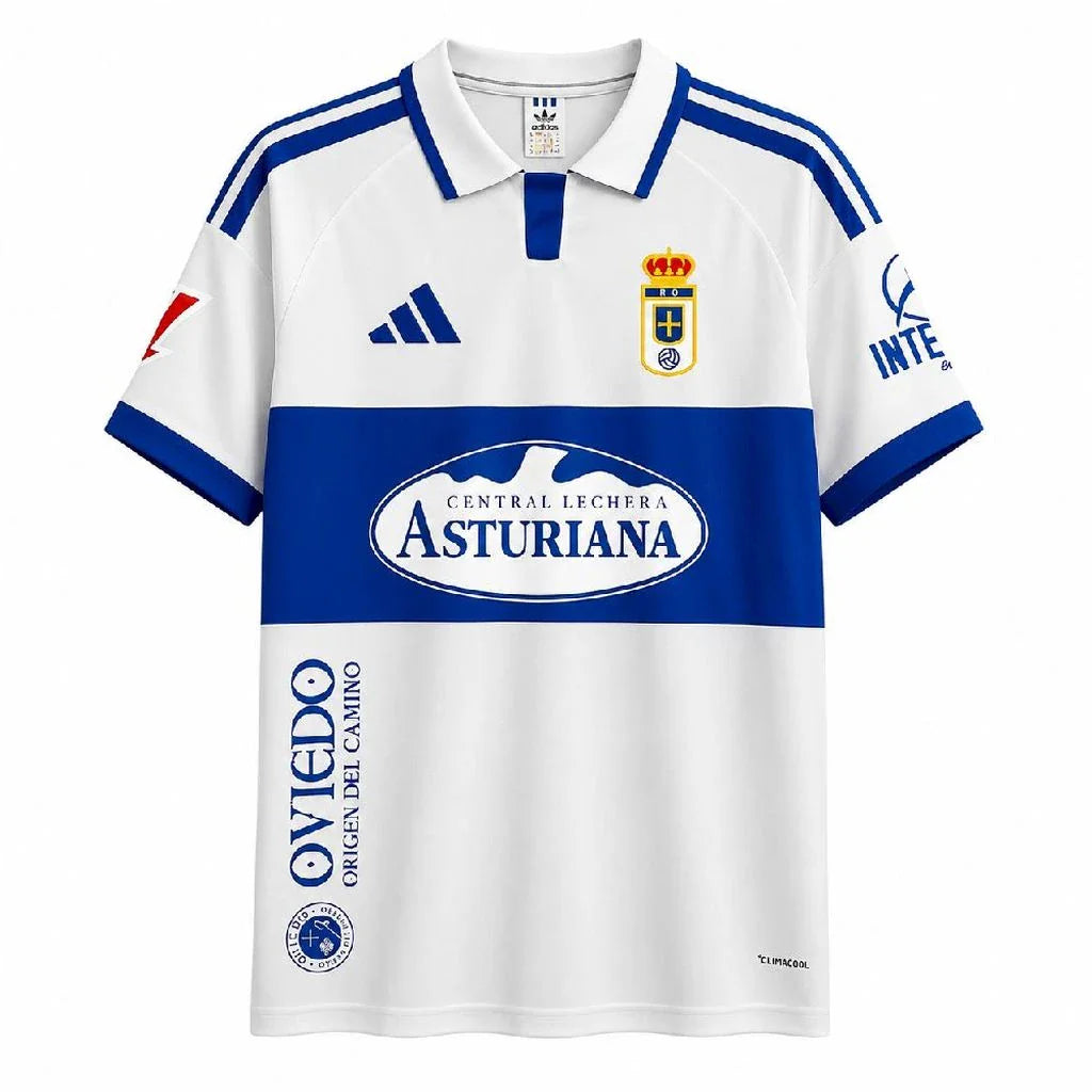 Camiseta Real Oviedo segunda equipación 26/27 blanca - vista frontal