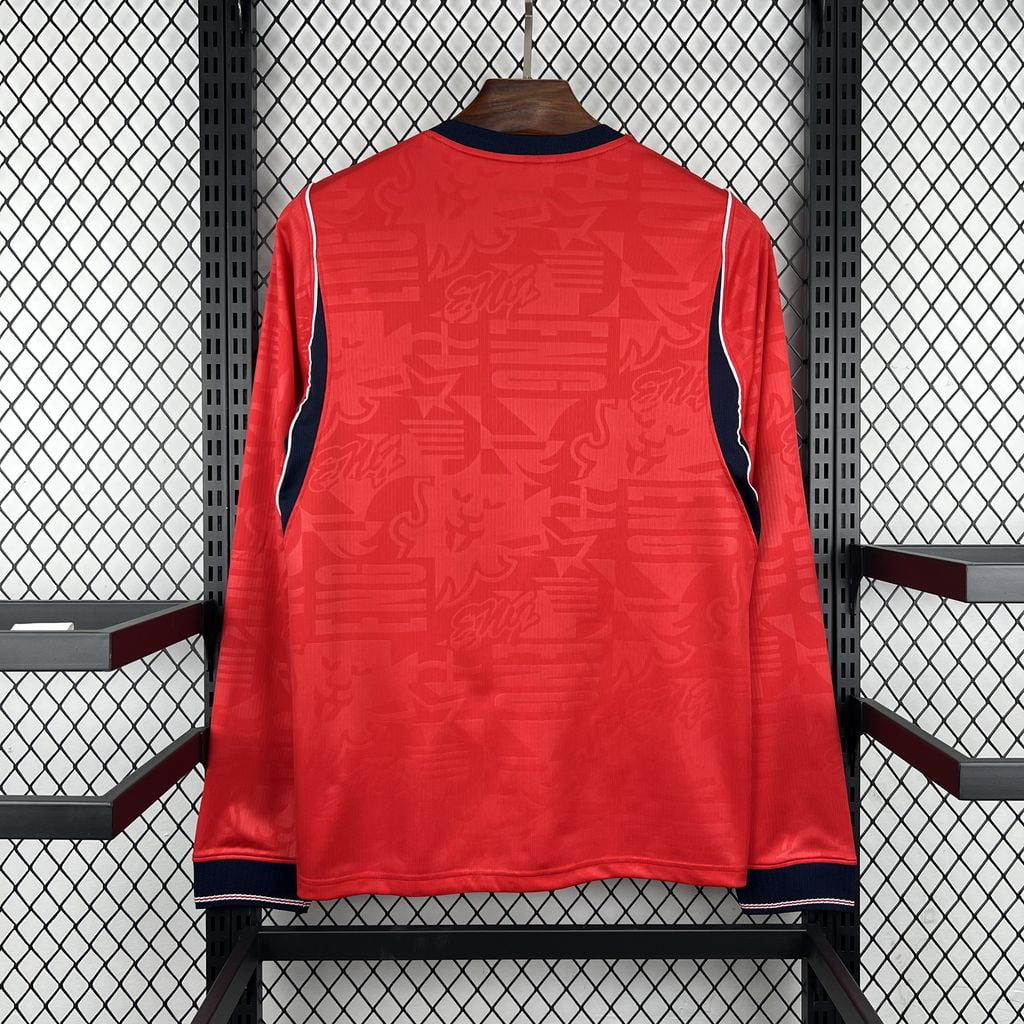 Camiseta Inglaterra segunda equipación Mundial 2026 manga larga - vista trasera
