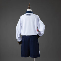 Conjunto retro de Inglaterra 1998 para niños con la espalda lisa - vista trasera