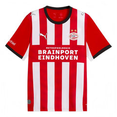 Camiseta PSV Eindhoven primera equipación 26/27 a rayas rojas y blancas - vista frontal