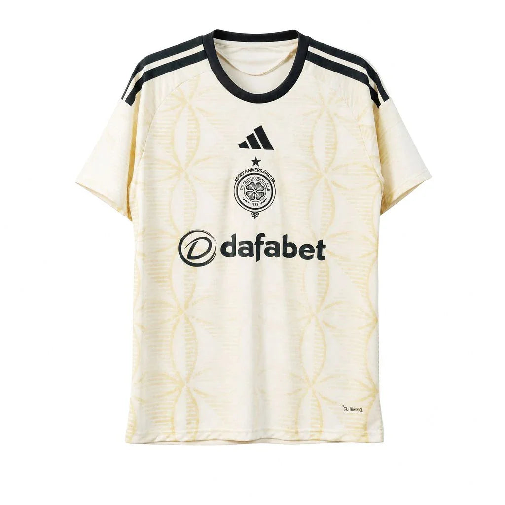 Camiseta color crema del Celtic segunda equipación 26/27 - vista frontal